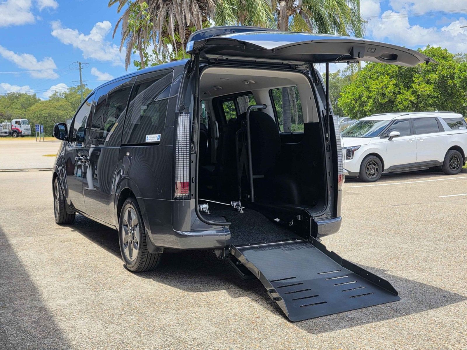 Wheelchair-accessible Hyundai Staria with rear ramp